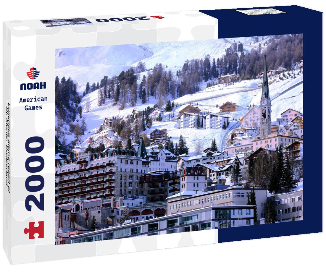 Luxurious alpine resort of St. Moritz, Switzerland 2000pc Puzzle