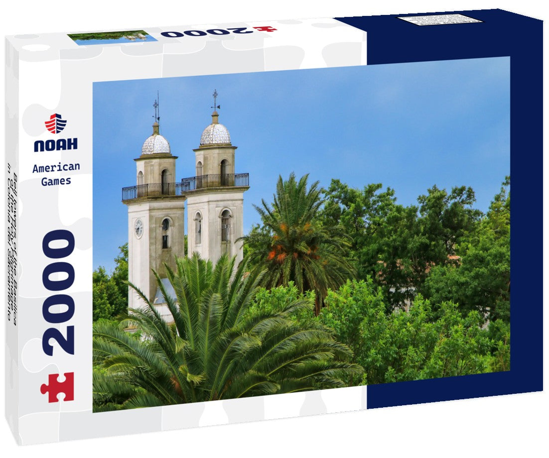 Bell towers of the Basilica of the Holy Pilgrimage in Colonia del Sacramento, Uruguay 2000pc Puzzle