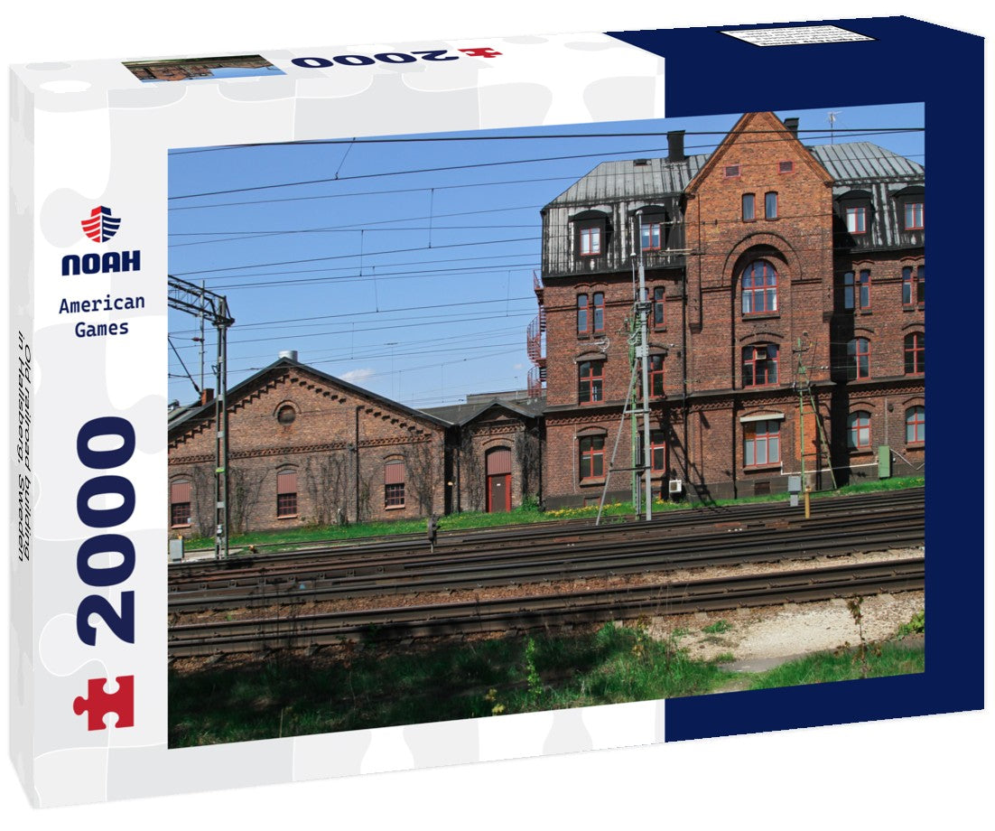 Old railroad building in Hallsberg, Sweden 2000pc Puzzle