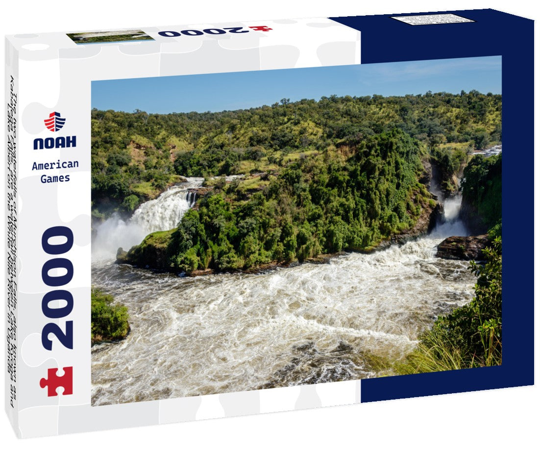 The two waterfalls of Murchison Falls, also known as Kabalega Falls, are a waterfall between Lake Kyoga and Lake Albert on the White Nile River in Uganda 2000pc Puzzle