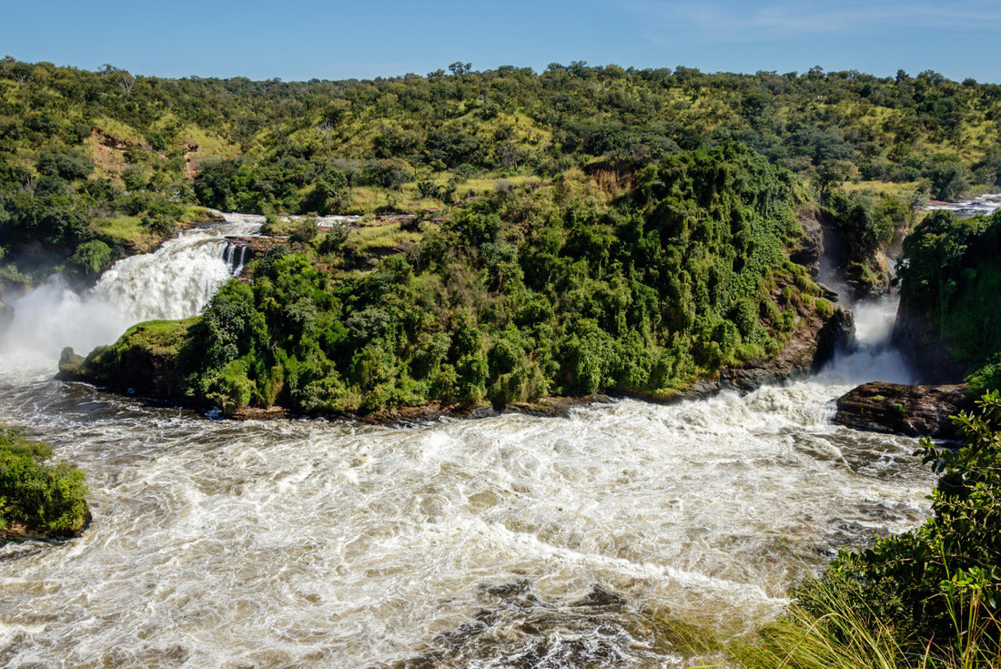 The two waterfalls of Murchison Falls, also known as Kabalega Falls, are a waterfall between Lake Kyoga and Lake Albert on the White Nile River in Uganda 2000pc Puzzle