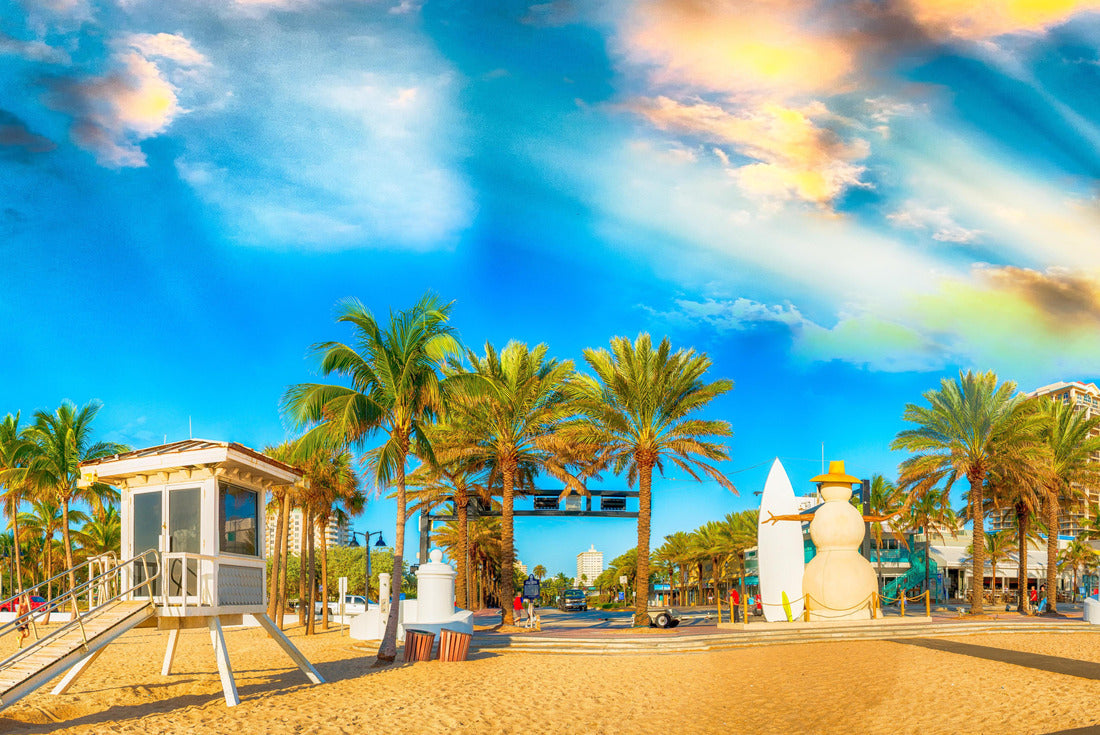Fort Lauderdale at dusk, Florida coastline 2000pc Puzzle