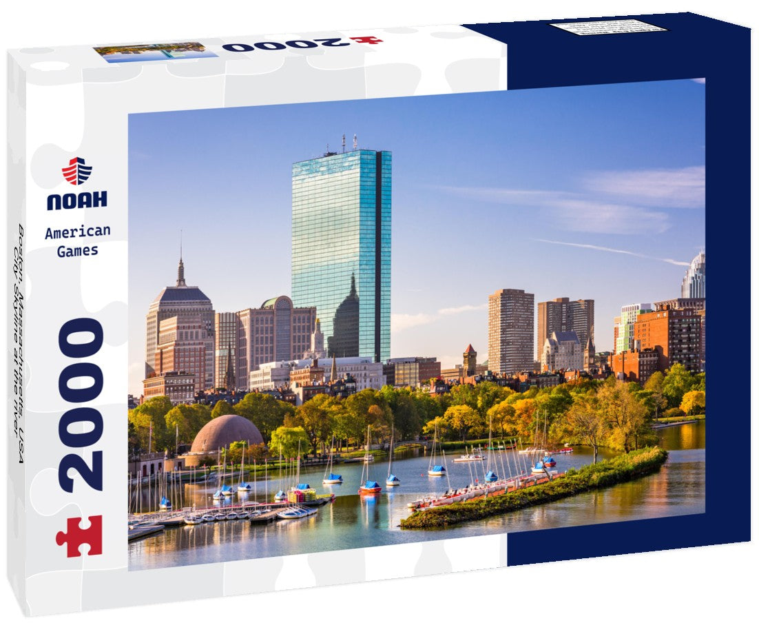 Boston, Massachusetts, USA City Skyline at the river 2000pc Puzzle