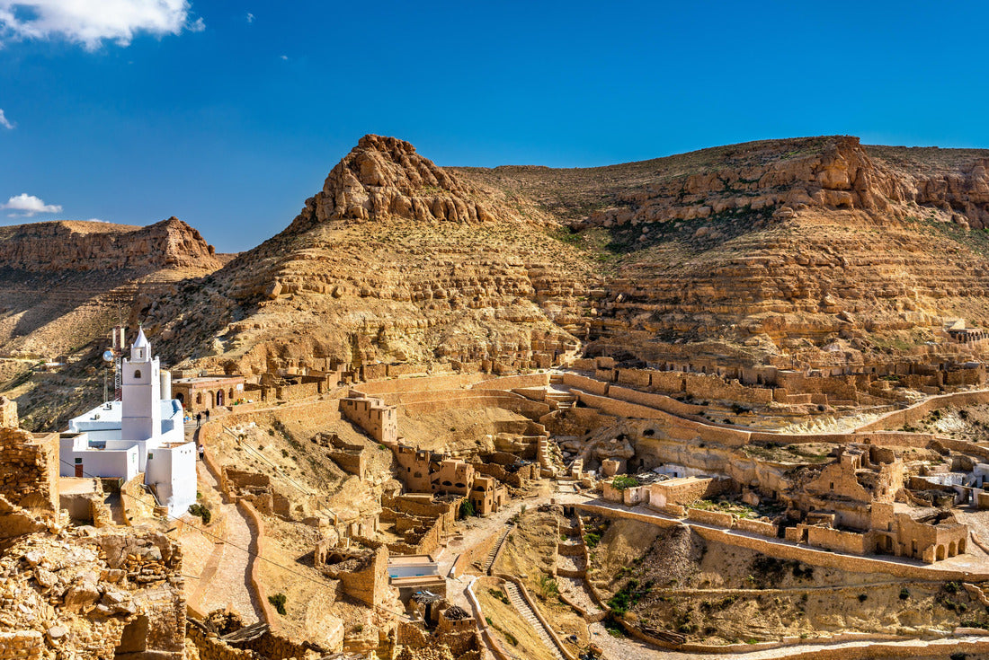 Noah Jigsaw Puzzle Panorama of Chenini, a fortified Berber village in the province of Tataouine, southern Tunisia 2000 pieces