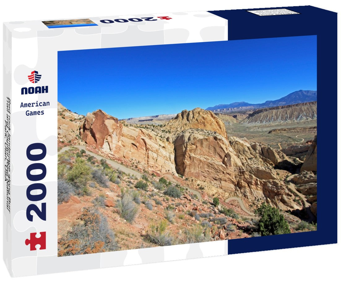 Red rock landscape along Burr Trail and Capitol Reef National Park, Utah, USA 2000pc Puzzle