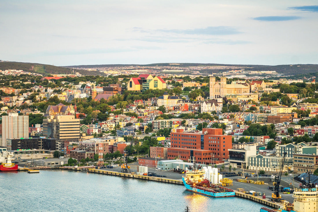 St. John's cityscape with a port, capital city of Newfoundland and Labrador, Canada 2000pc Puzzle