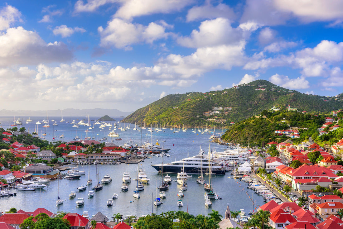 Gustavia, Saint Barthelemy skyline and harbor in the West Indies of the Caribbean 2000pc Puzzle