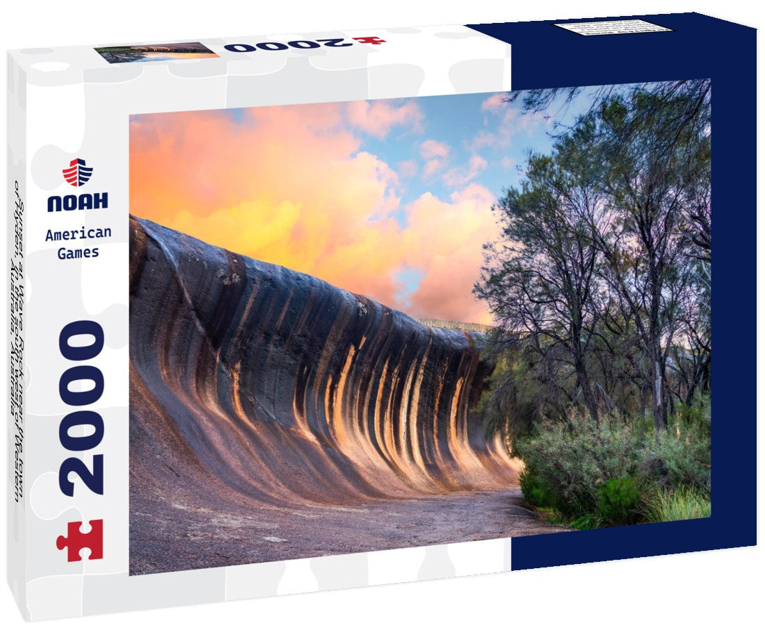 Sunset at Wave Rock near the town of Hyden, in the south west of Western Australia, Australia 2000pc Puzzle