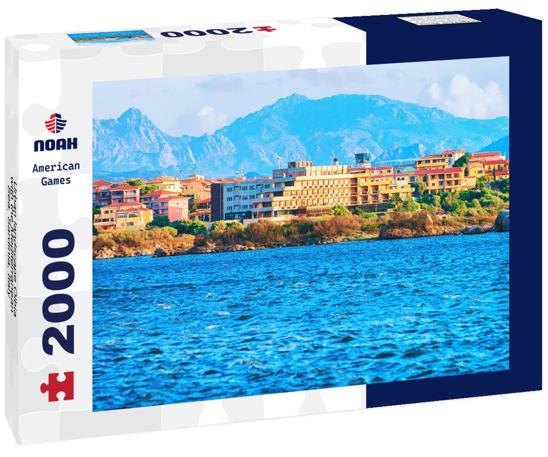Urban landscape Olbia with the Mediterranean Sea, Sardinia, Italy 2000pc Puzzle