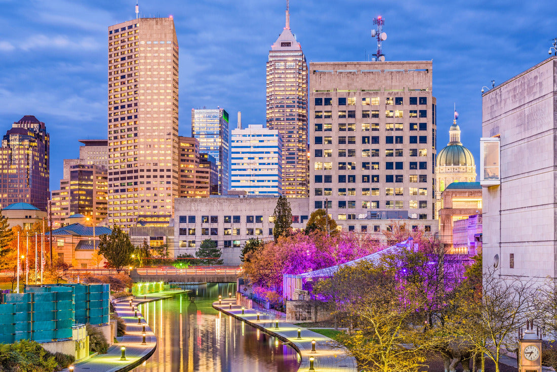 Noah Jigsaw Puzzle Indianapolis, Indiana, USA skyline and canal 2000 pieces