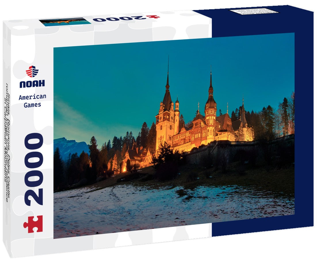 Sinaia, Romania. Peles Castle, romanian kings summer residence in Carpathian Mountains 2000pc Puzzle