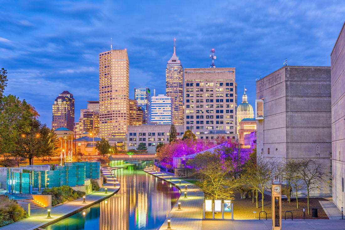 Indianapolis, Indiana, USA skyline at Canal Walk 2000pc Puzzle