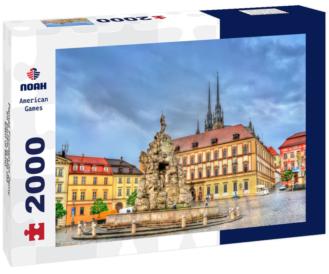 Parnas Fountain on Zerny trh square in the old town of Brno - Moravia, Czech Republic 2000pc Puzzle