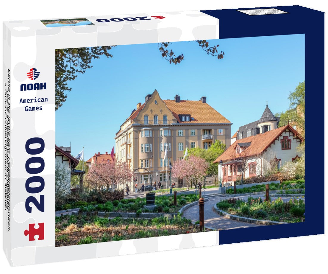 Spring in the idyllic park Tradgardsforeningen. This is a historic park in Linkoping, a famous university town in Sweden 2000pc Puzzle