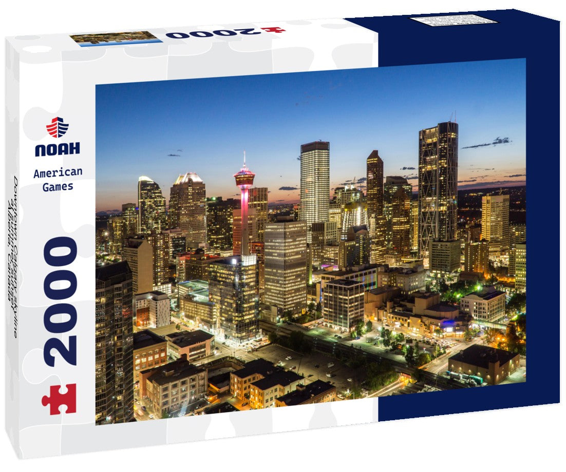 Downtown Calgary skyline at summer sunset, Alberta, Canada 2000pc Puzzle