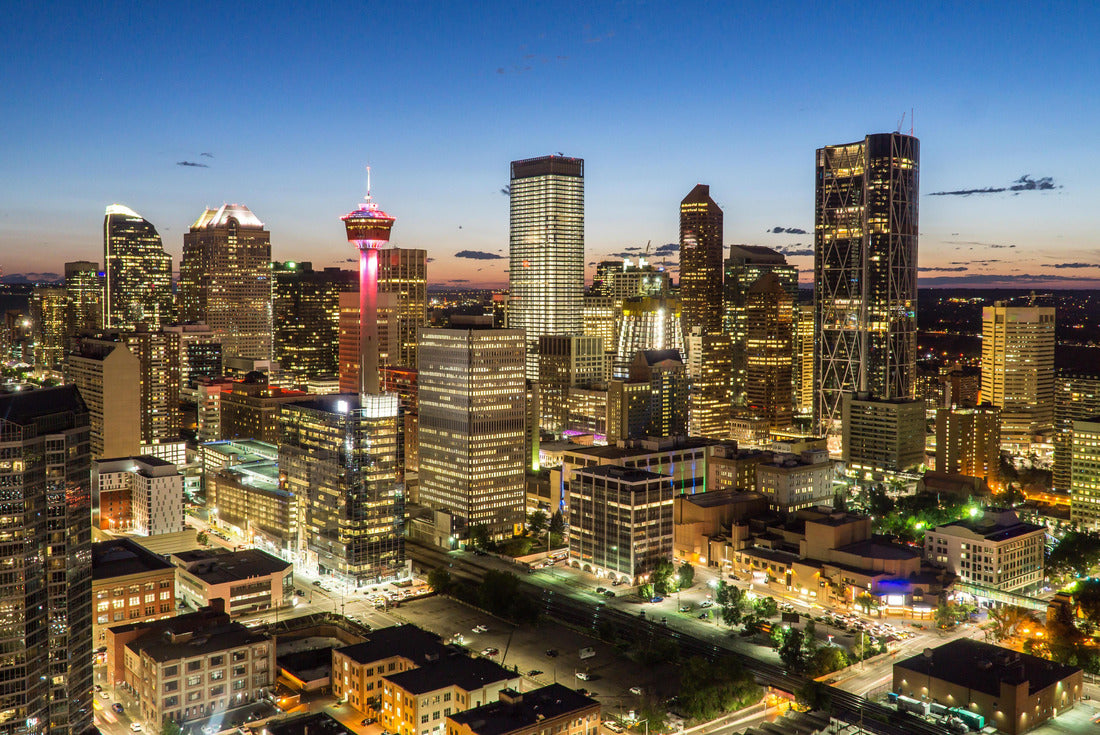 Downtown Calgary skyline at summer sunset, Alberta, Canada 2000pc Puzzle