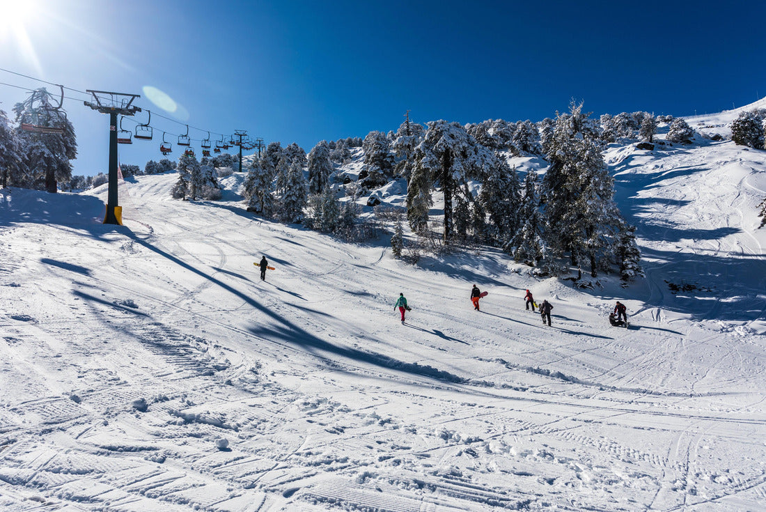 The impressive Troodos mountain range with its idyllic forests stretches across most of the western side of Cyprus offering a cool sanctuary in the summer and the opportunity for sports in the winter 2000pc Puzzle