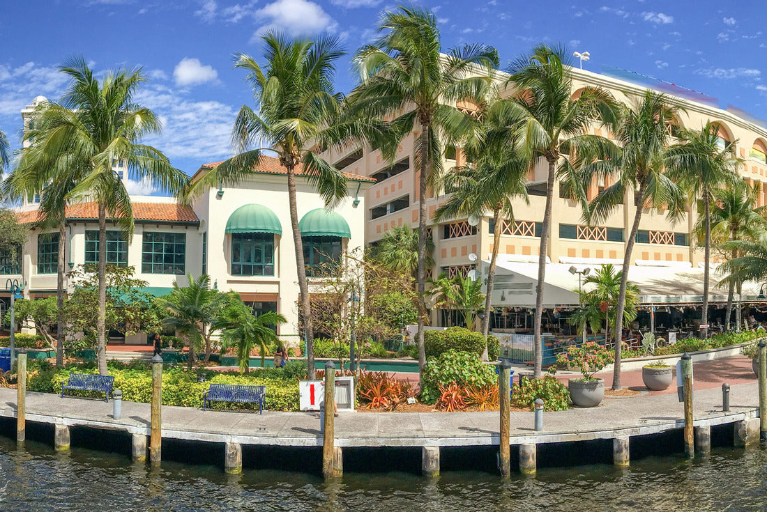 Beautiful river walk promenade, Fort Lauderdale 2000pc Puzzle