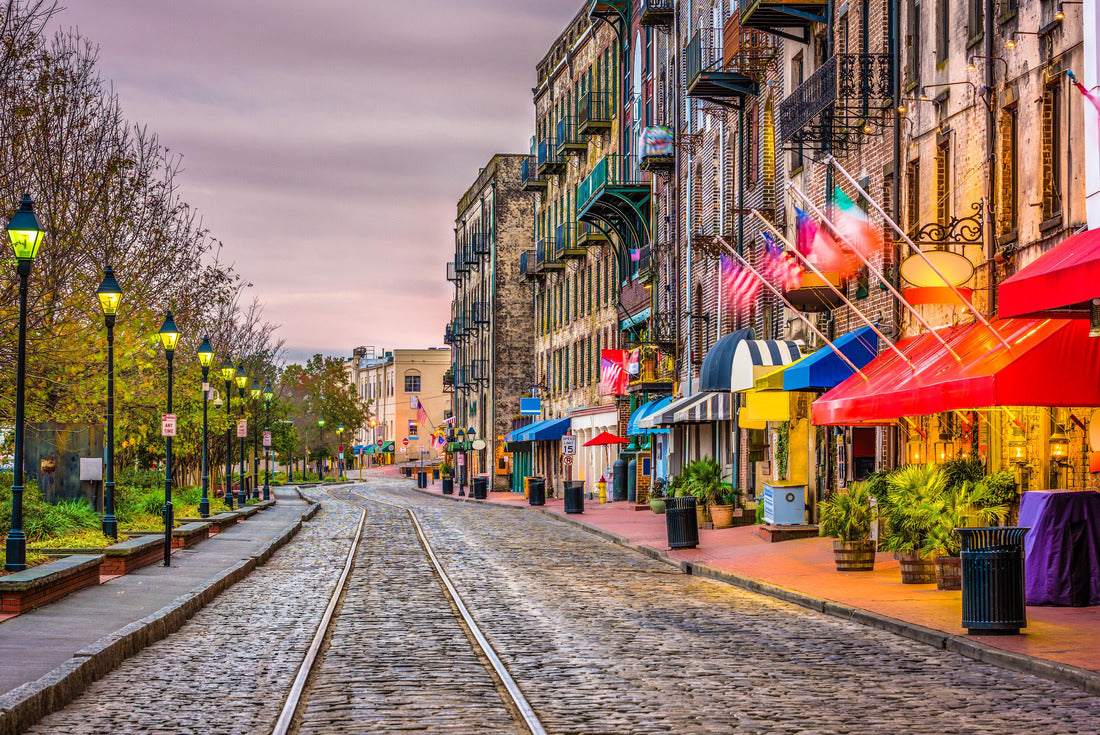 Savannah, Georgia, USA Bars and restaurants on River Street 2000pc Puzzle