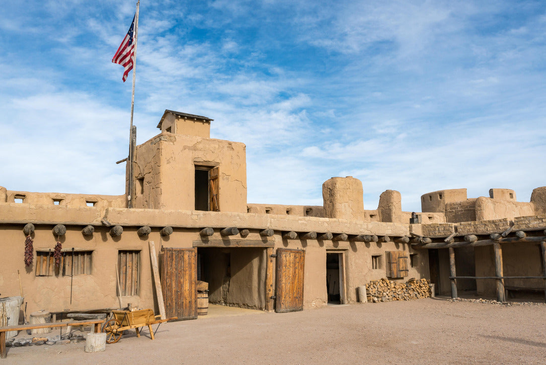 Courtyard at Bent's Old Fort, outside La Junta in Otero County, Colorado 2000pc Puzzle