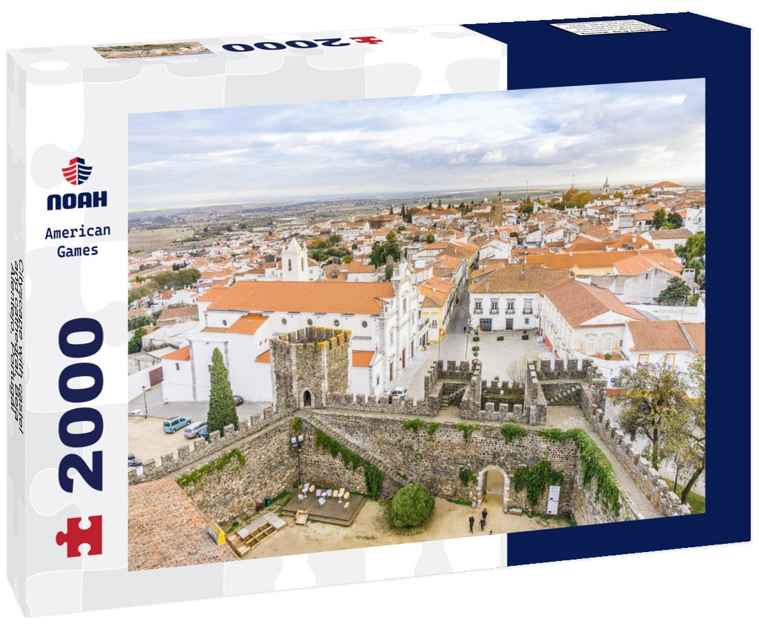 Cityscape with castel and cathedral, Beja, Alentejo, Portugal 2000pc Puzzle