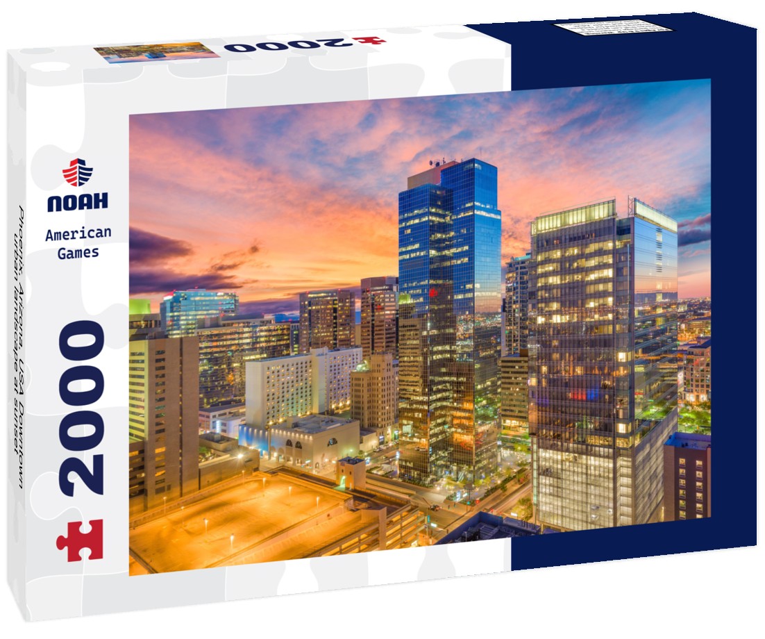 Phoenix, Arizona, USA Downtown urban landscape at sunset 2000pc Puzzle