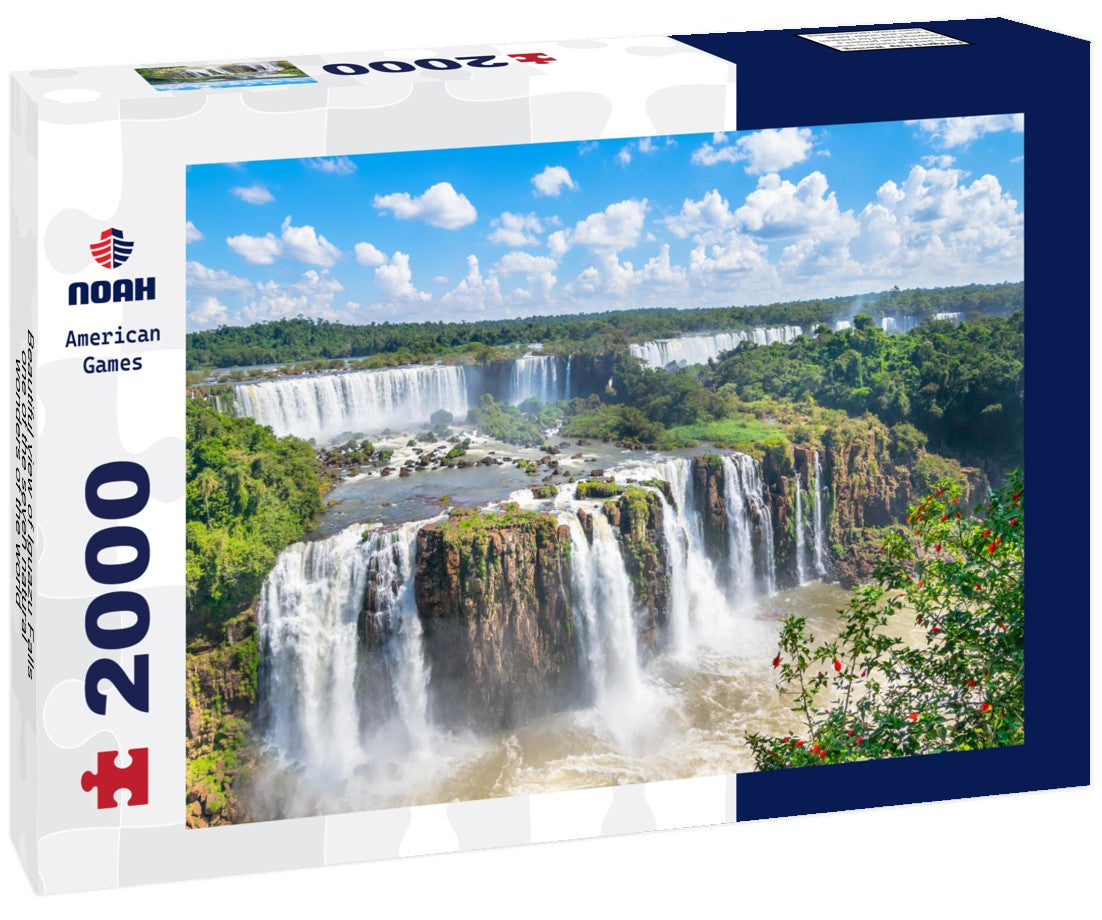 Beautiful view of Iguazu Falls, one of the seven natural wonders of the world - Foz do Iguaçu, Brazil 2000pc Puzzle