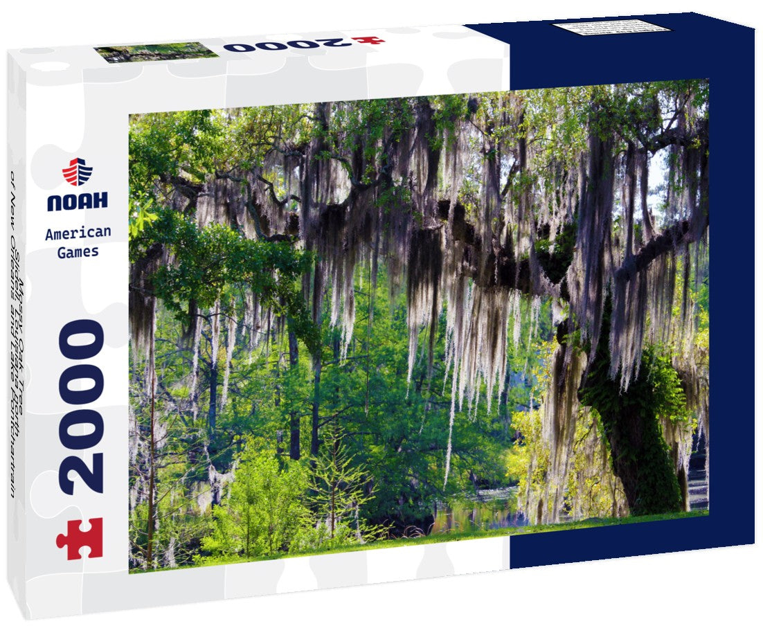 Mossy Oak Tree - Slidell, Louisiana north of New Orleans and Lake Pontchartrain on Bayou Liberty - swamp landscape scene 2000pc Puzzle