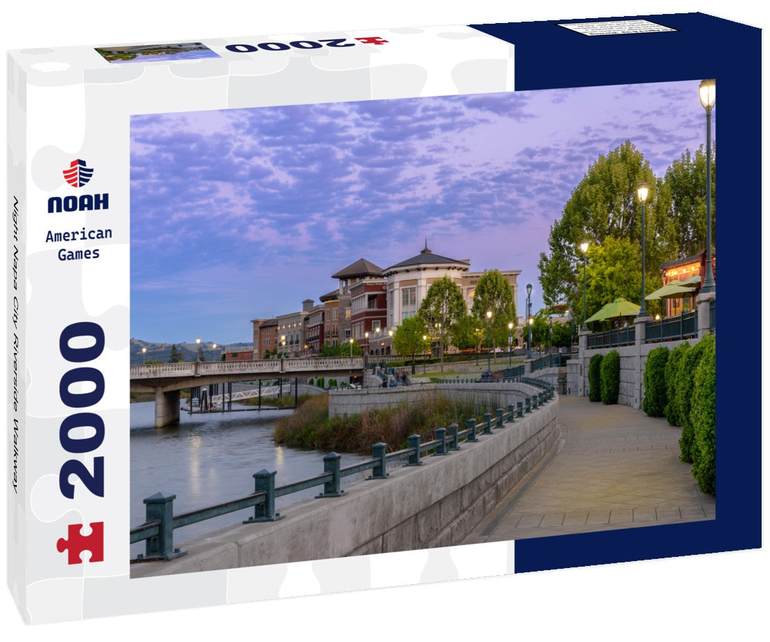 Night Napa City Riverside Walkway 2000pc Puzzle