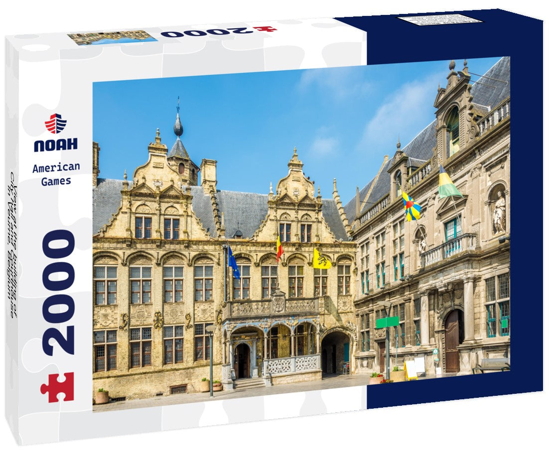 the building of City hall and Courthouse in Veurne, Belgium 2000pc Puzzle