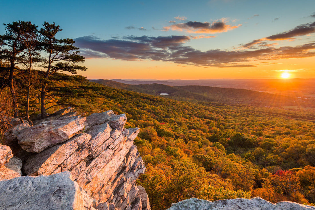 Sunset View from Annapolis Rocks, along the Appalachian Trail on South Mountain, Maryland 2000pc Puzzle