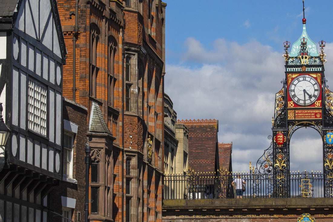 A view of the elegant Eastgate Clock in the historic city of Chester in Cheshire, UK 2000pc Puzzle