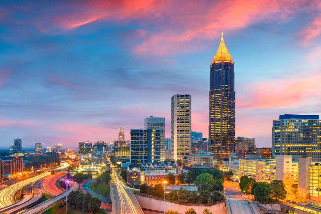 Downtown Atlanta, Georgia, USA and Midtown skyline at dusk 2000pc Puzzle