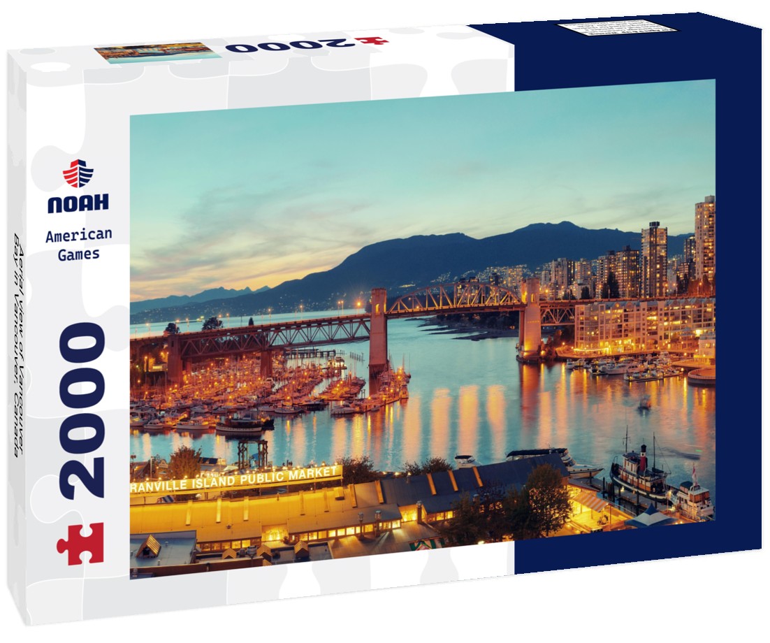 Aerial view of Vancouver Bay in Vancouver, Canada 2000pc Puzzle