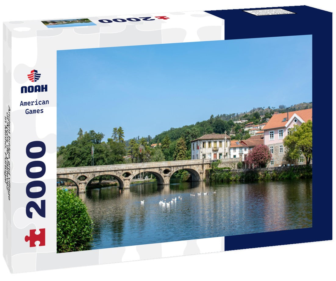 Ancient bridge and village of Arcos de Valdevez, in Minho, Portugal 2000pc Puzzle