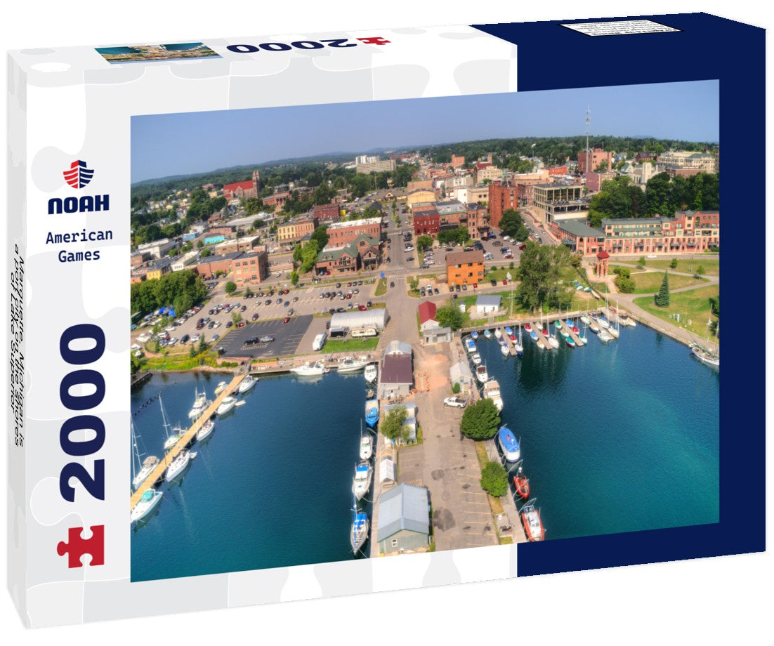 Marquette, Michigan is a port city on the shores of Lake Superior 2000pc Puzzle