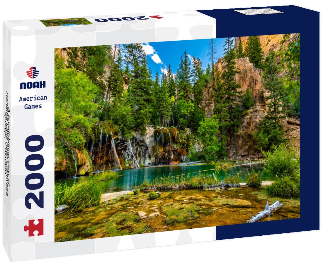 A breathtaking view of Hanging Lake near Glenwood Springs, Colorado 2000pc Puzzle