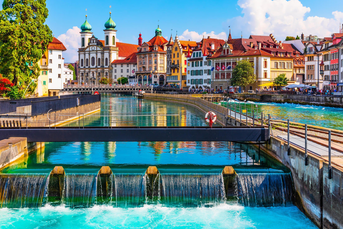 the medieval old town in Lucerne, Switzerland 2000pc Puzzle