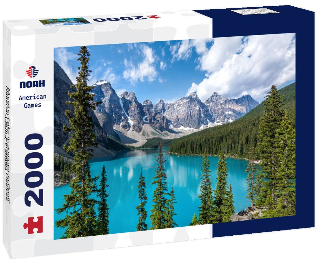 Moraine Lake in summer in Banff National Park, Canadian Rockies, Alberta, Canada 2000pc Puzzle