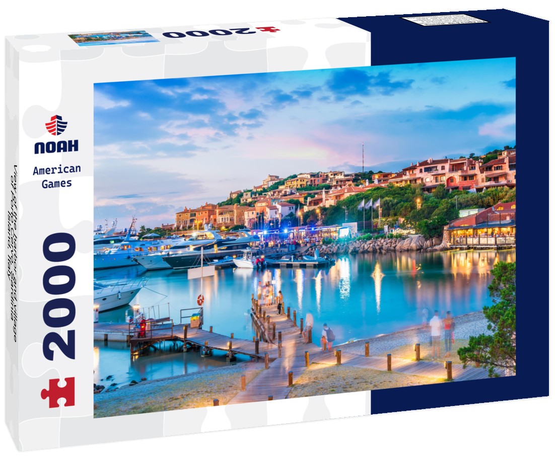 the harbor and village of Porto Cervo, Sardinia Island, Italy 2000pc Puzzle