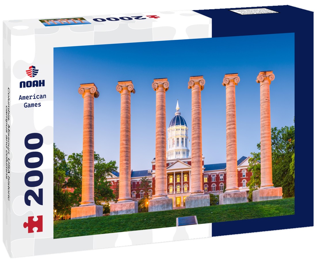 Columbia, Missouri, USA historic campus and columns 2000pc Puzzle