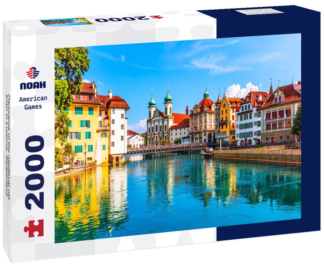 the medieval old town in Lucerne, Switzerland 2000pc Puzzle