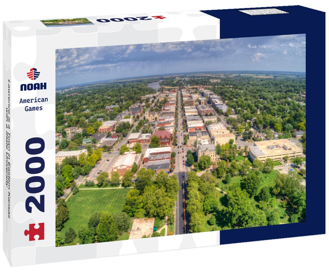 Lawrence is a Town in Eastern Kansas with a State University 2000pc Puzzle