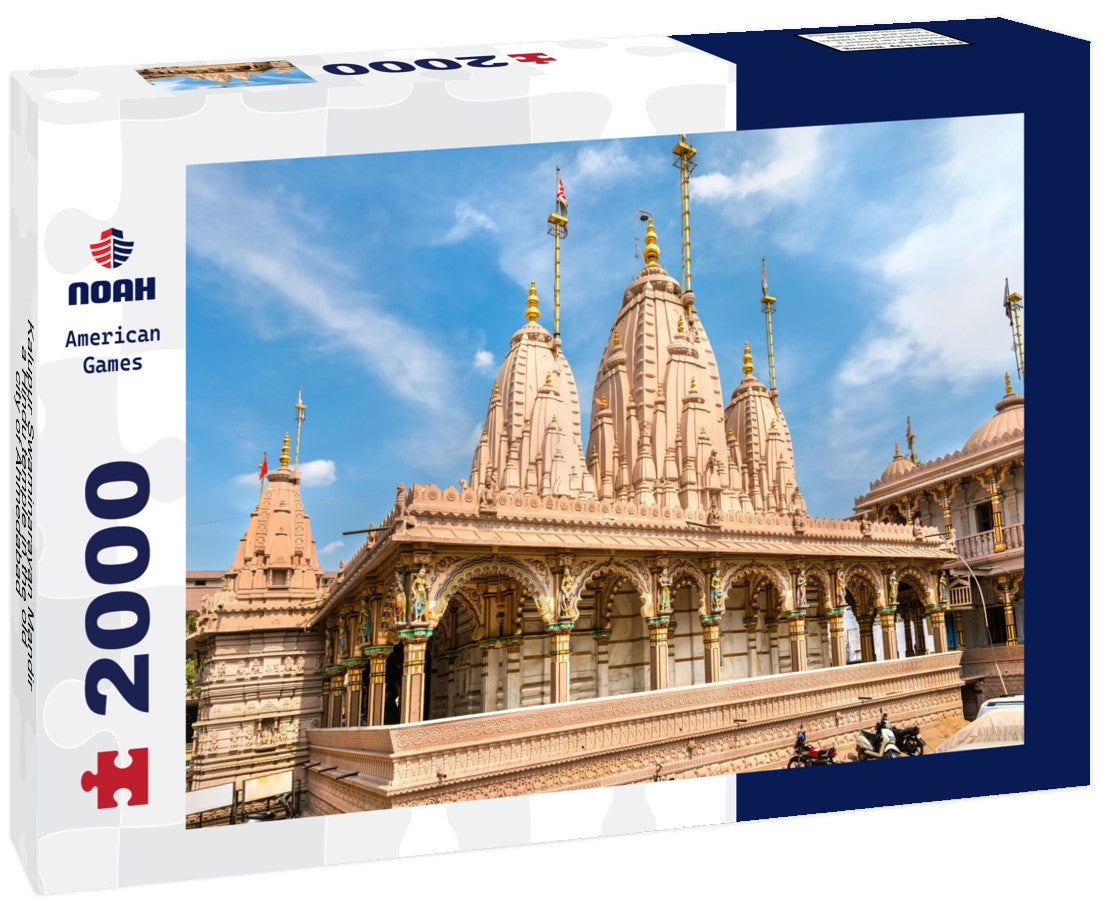 Kalupur Swaminarayan Mandir, a Hindu temple in the old city of Ahmedabad - Gujarat State of India 2000pc Puzzle