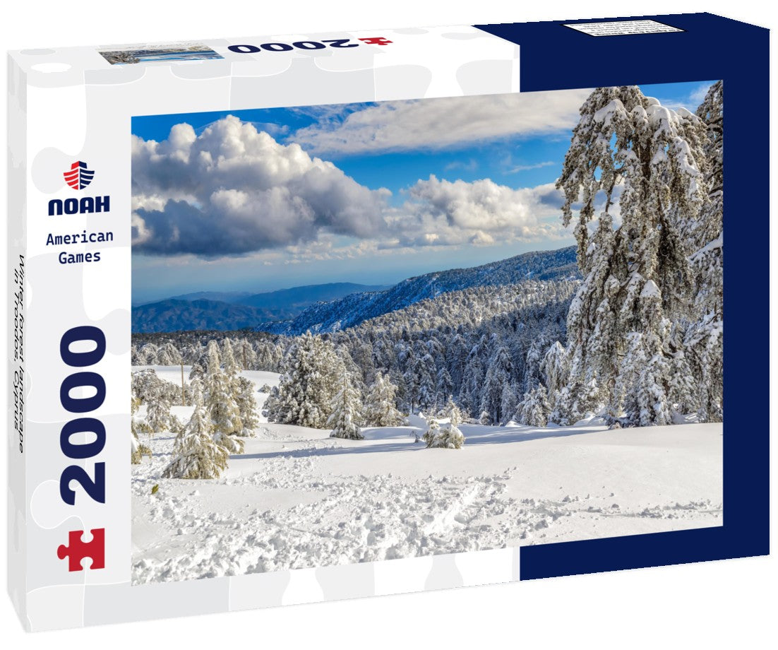 Winter forest landscape in Troodos, Cyprus 2000pc Puzzle