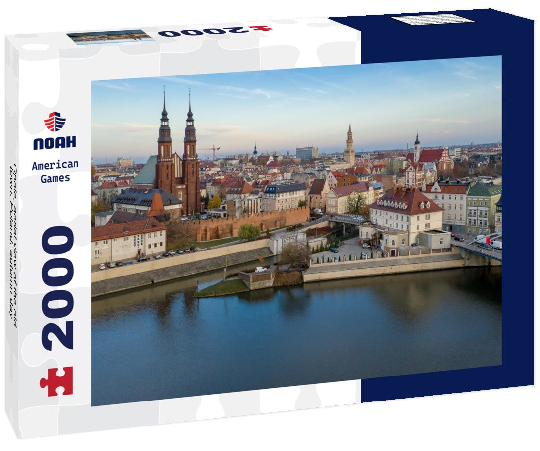 Opole, aerial view of the old town. Poland, autumn day 2000pc Puzzle
