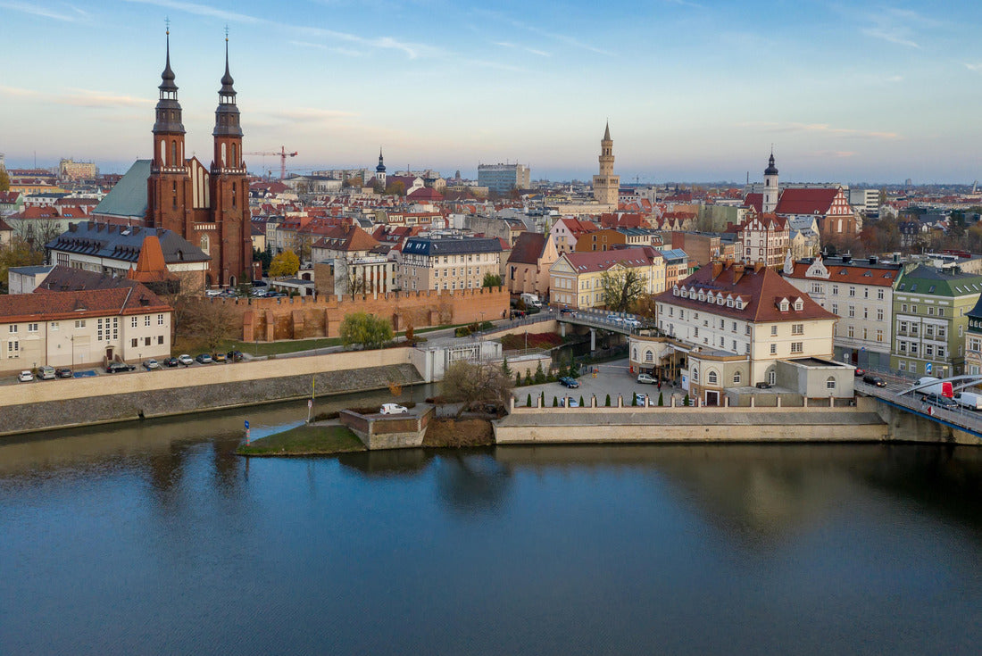 Opole, aerial view of the old town. Poland, autumn day 2000pc Puzzle