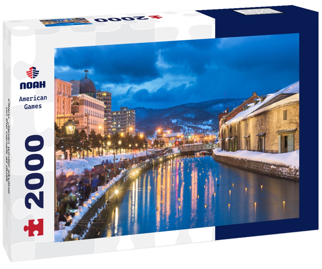 Otaru, Japan winter skyline on the canals at dusk 2000pc Puzzle