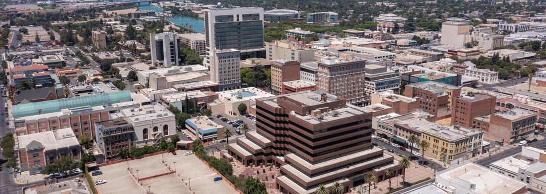 Noah Jigsaw Puzzle Daytime view of the downtown city center of Stockton, California, USA panorama 1000 pieces
