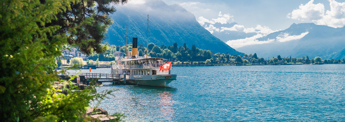 Noah Jigsaw Puzzle Ship on Lake Geneva, Switzerland panorama 1000 pieces